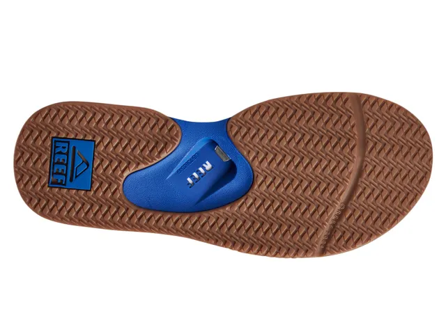 Men's Chicago Cubs REEF Fanning Bottle Opener Sandals