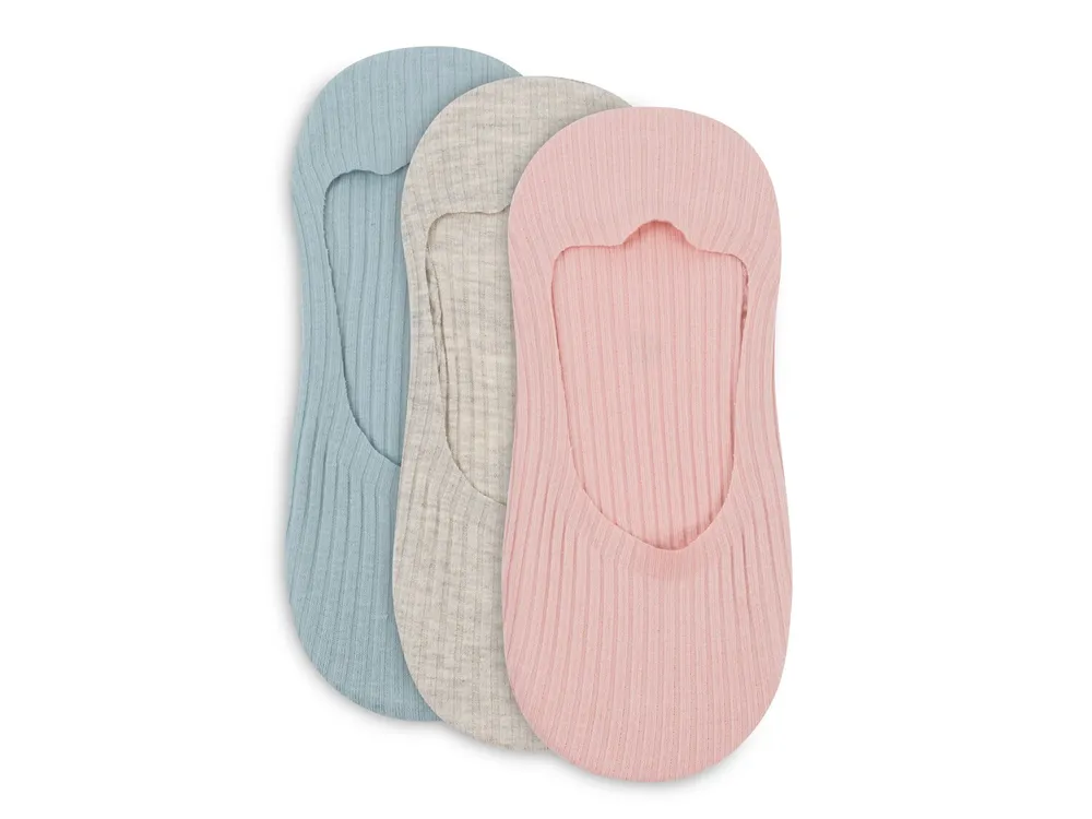 Stripe Women's No Show Liners - 3 Pack