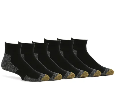Solid Men's Ankle Socks - 6 Pack