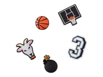 Basketball Star Jibbitz Set - 5 Pack
