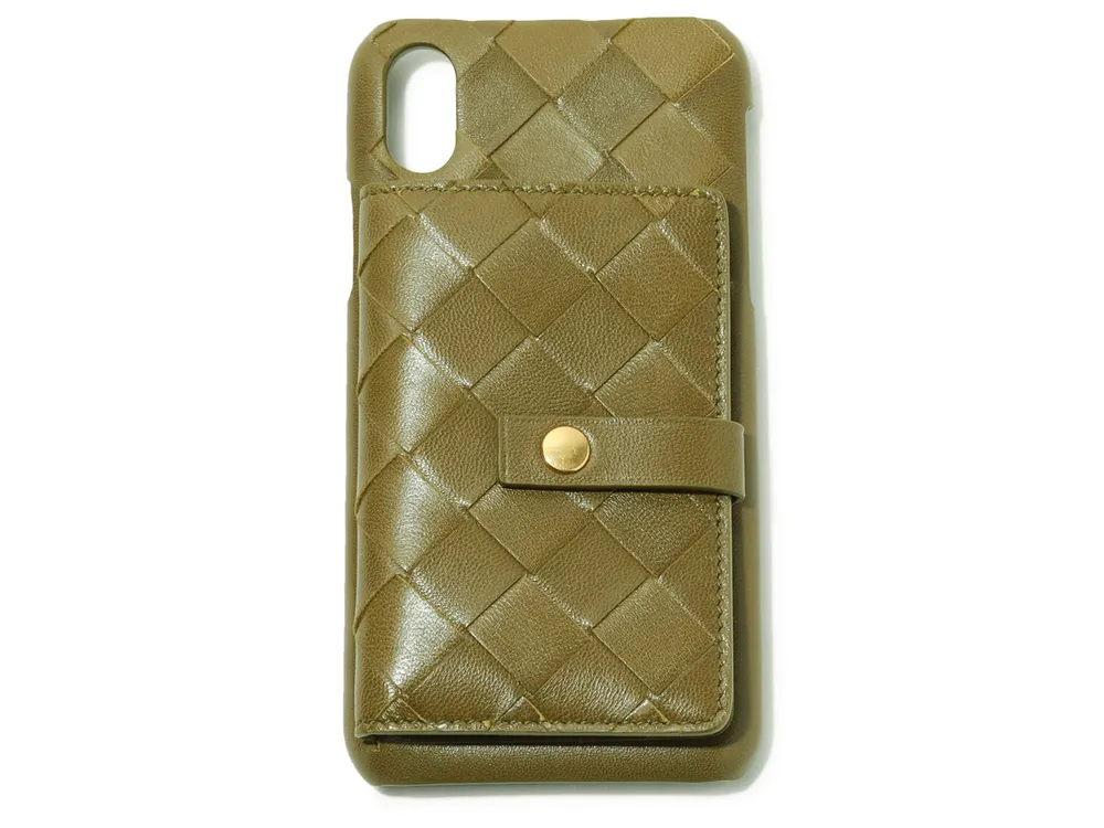 Bottega Veneta Intrecciato Leather Smartphone Case
