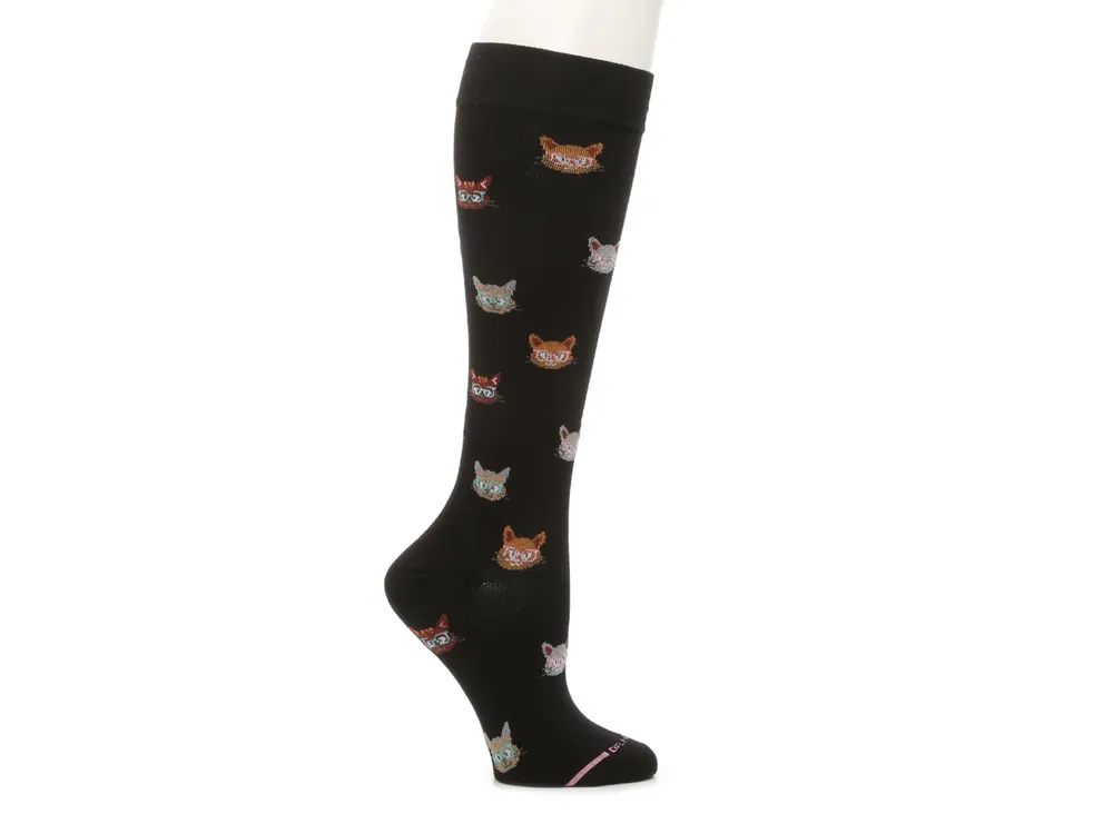 Cats in Glasses Women's Compression Knee Socks
