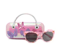 Butterfly Kids' Sunglasses & Case