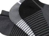 Full Terry Striped Men's No Show Socks - 3 Pack