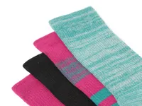 Ribbed Women's Crew Socks - 4 Pack