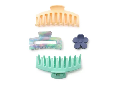 Assorted Hair Clips - 4 Pack