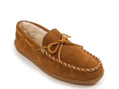 Pile Lined X Moccasin Slipper