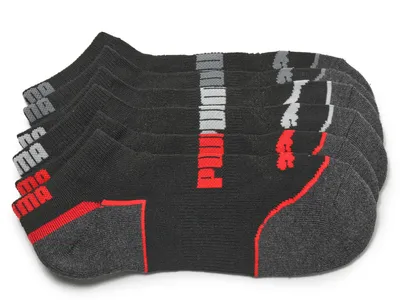 Cushioned Men's No Show Socks - 6 Pack