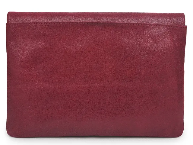 Moda Luxe Audrey Leather Clutch - Free Shipping