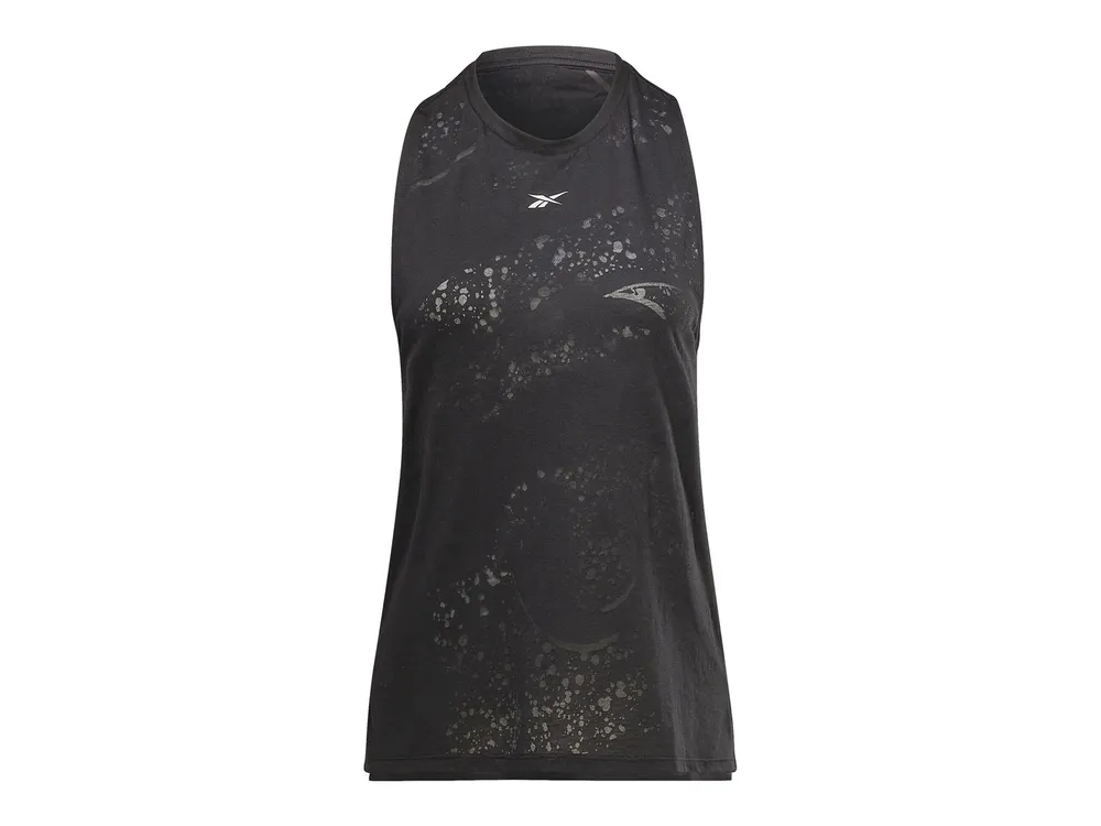Reebok Apparel Women Burnout Tank Top (Plus Size) BLACK – Reebok