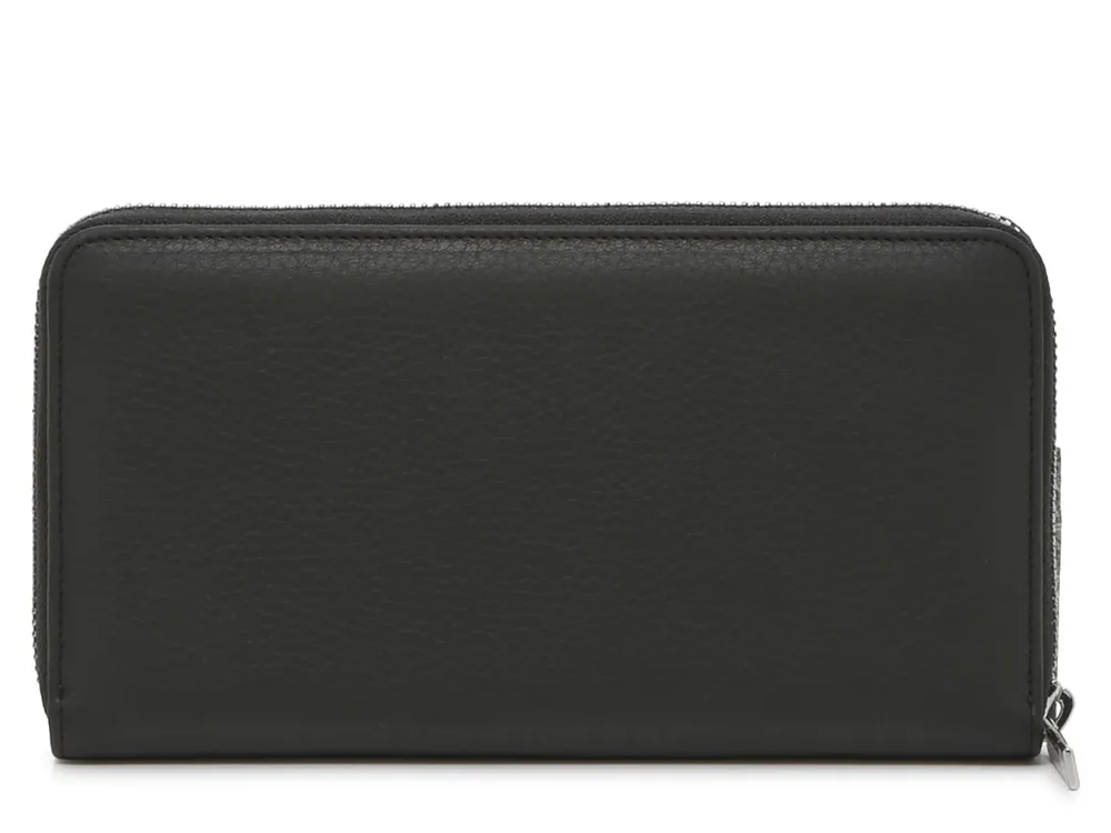 Logo Stitched Leather Wallet