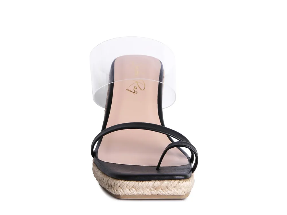 Clear Path Espadrille Wedge Sandal