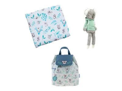Koala Backpack, Blanket, & Plush Doll Gift Set