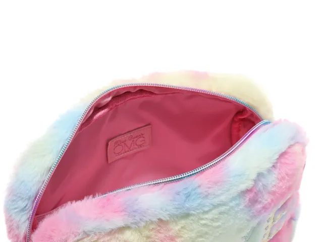 OMG Accessories Kids' Plush Faux Fur Mini Hobo Bag