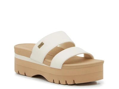 Banded Horizon Platform Sandal