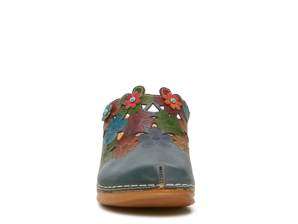 Iguan Floral Clog