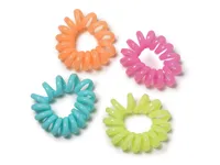 Twisted Coil Hair Tie Set - 4 Pack