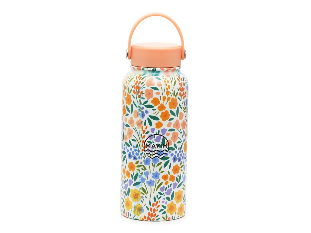 CND Floral Print Steel Water Bottle