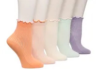 Ruffled Kids' Ankle Sock - 5 Pack