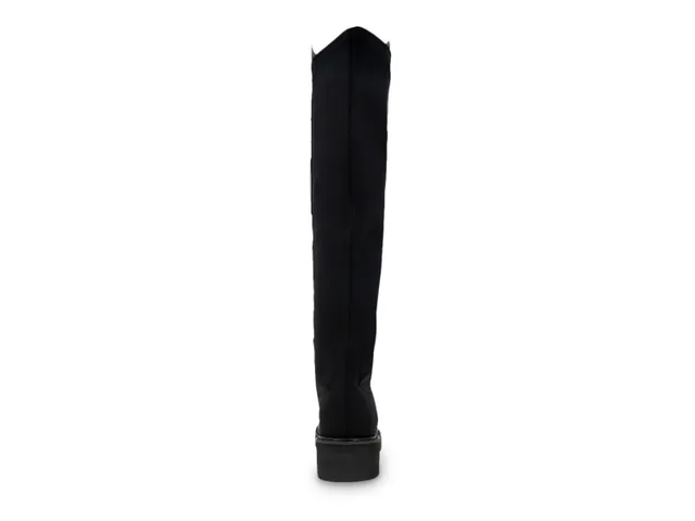 dsw black suede knee high boots