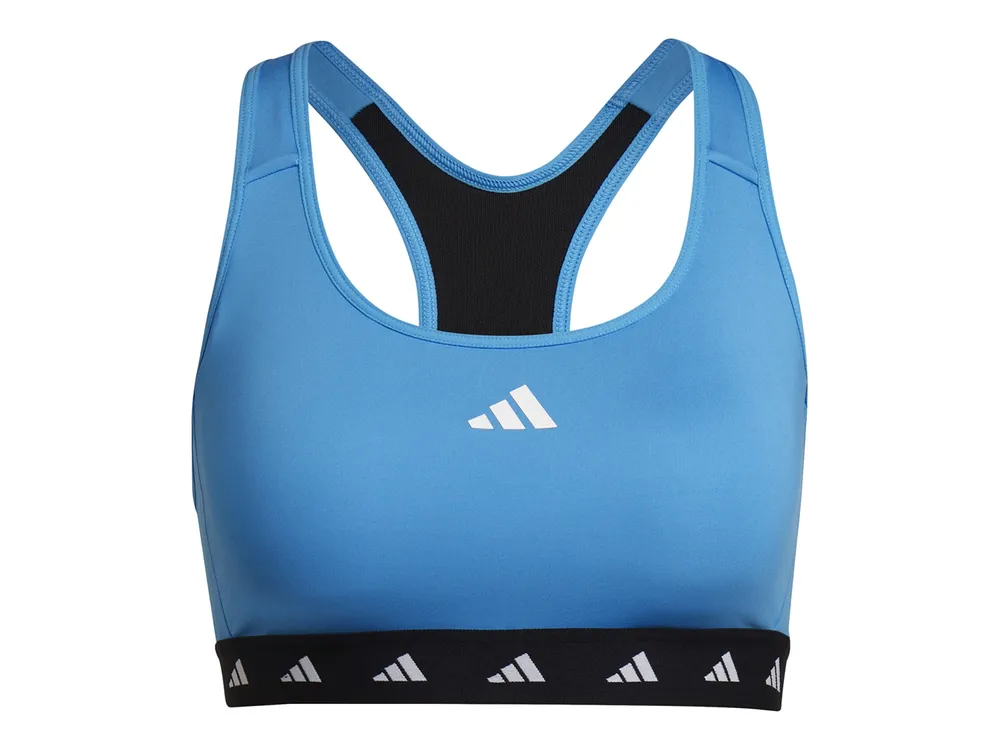 adidas Sports bra ICON POWERREACT with mesh in black