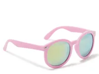 Mirror Sunglasses & Floral Case Set