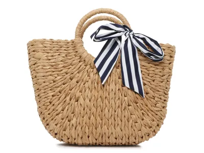 Straw Bow Tote