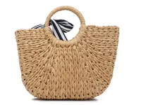 Straw Bow Tote
