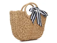 Straw Bow Tote