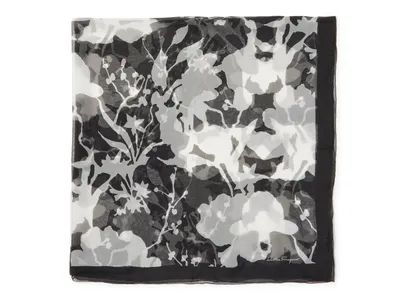 Lightweight Floral Silk Scarf