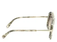 Patterned Round Sunglasses