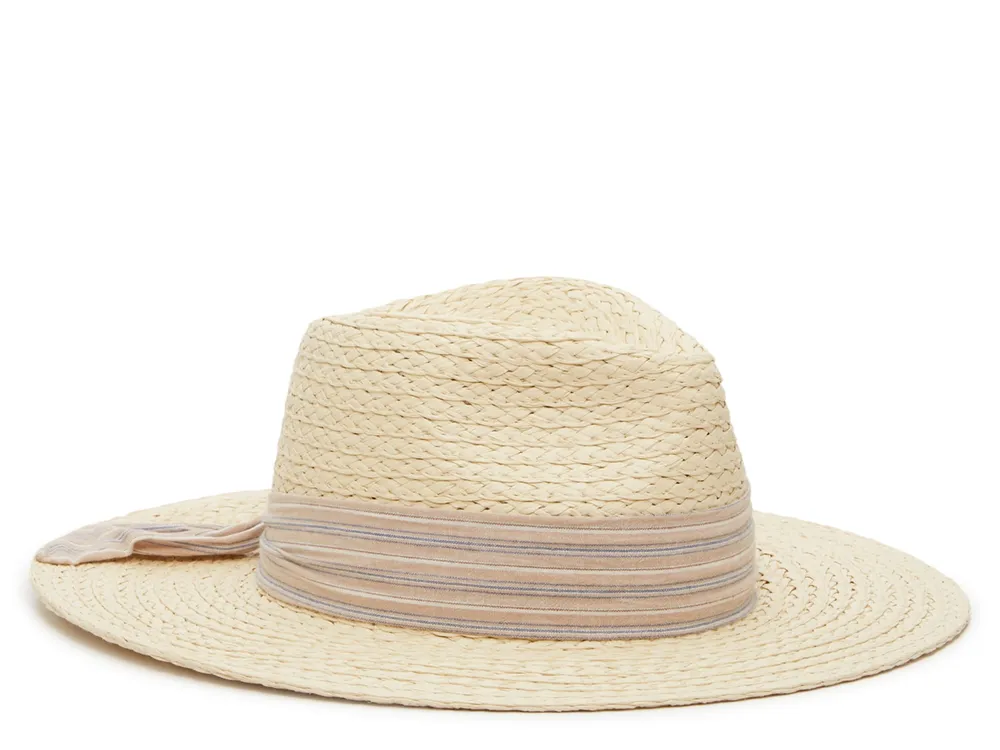 Striped Ribbon Panama Hat