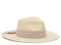 Striped Ribbon Panama Hat