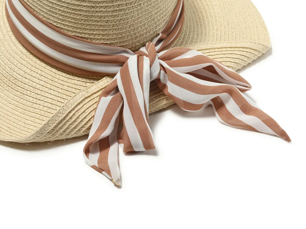 Striped Super Floppy Framer Sun Hat