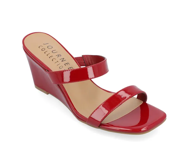 Florence Red Wedge Sandals- for Sale