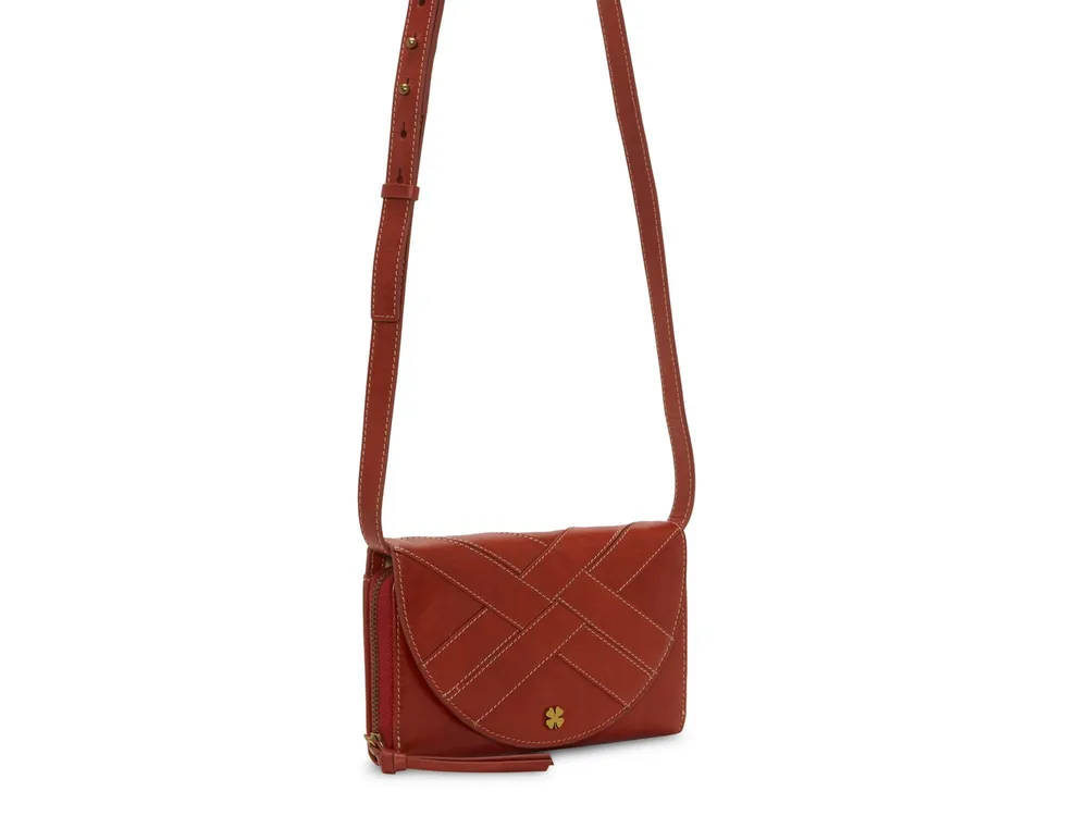 Lucky Brand Viva Leather Crossbody Bag in Brown