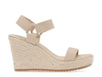 Wit Espadrille Wedge Sandal