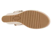 Wit Espadrille Wedge Sandal