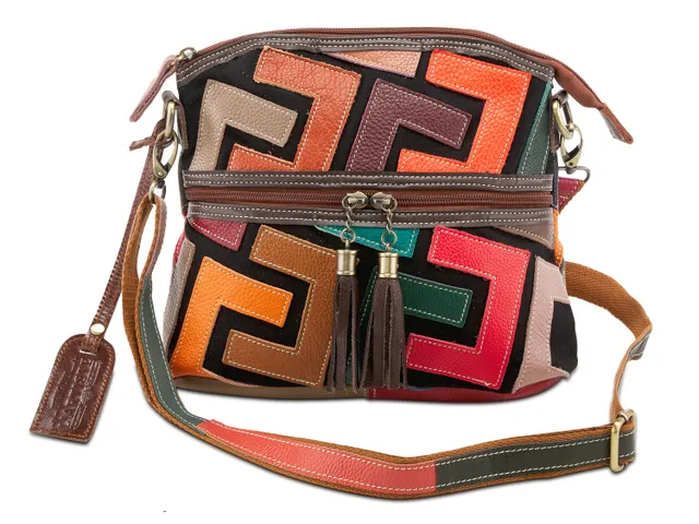 Mytagalongs Coco Quilt Stadium Crossbody Bag