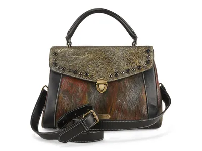 Flame Leather Satchel