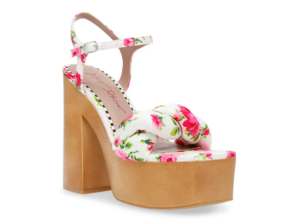 Red Floral Wedge - Etsy