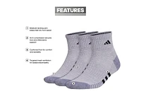 Cushioned 3.0 Men's Quarter Ankle Socks - 3 Pack