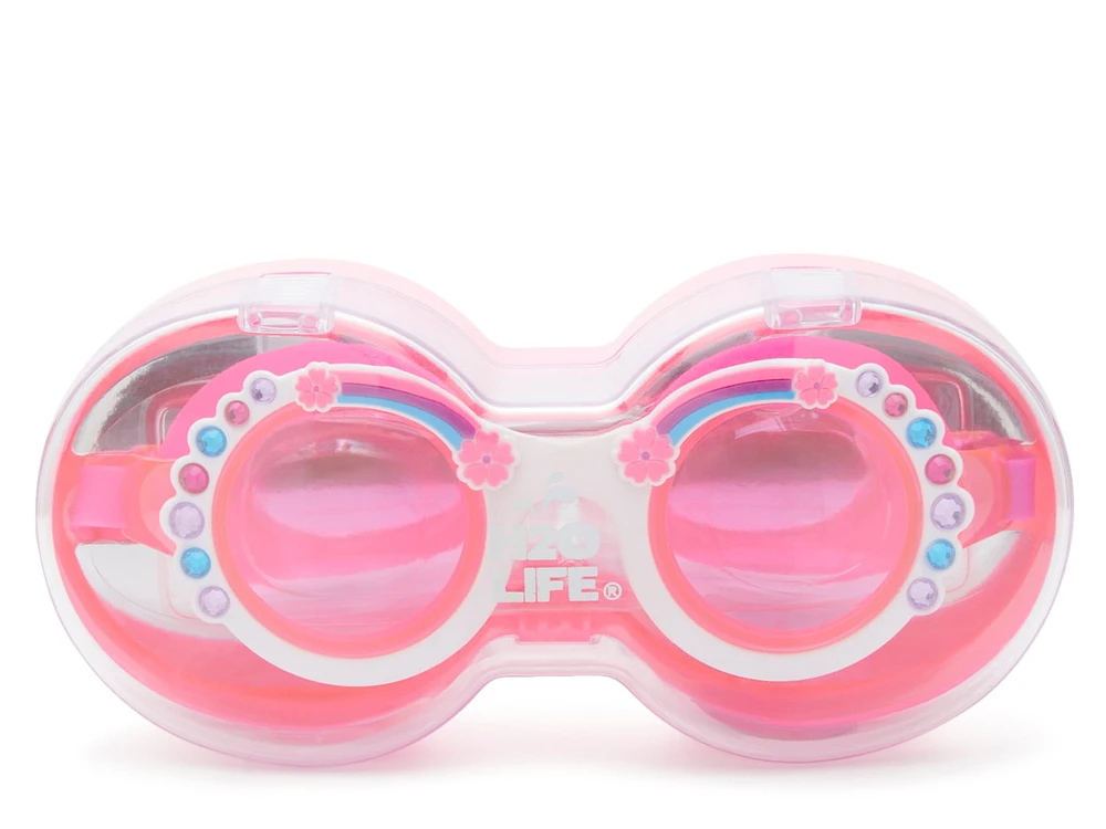 Flower Bling Swim Goggles