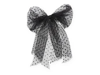 Swiss Dot Medium Bow Hair Clip