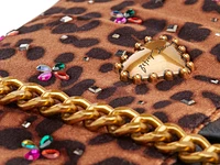 Leopard Ruffle Shoulder Bag