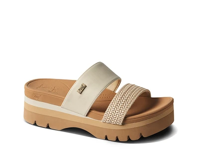 Banded Horizon Hi Wedge Sandal