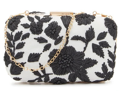 Embellished Floral Clutch