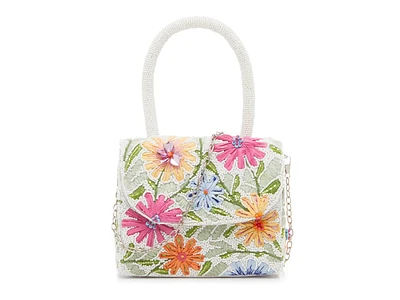 Beaded Floral Satchel