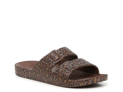 Moses Cheetah Slide Sandal - Women's