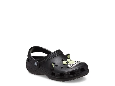 Glow Black Cat Clog - Kids'